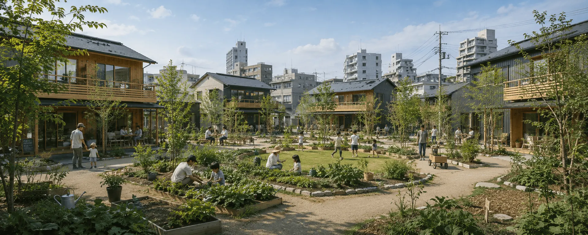 都市のなかの共同の庭と暮らし